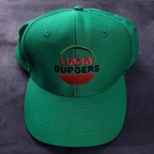 Lucky Bupgers burger dad style ironic cringe baseball cap hat